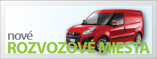 Rozvoz na nové adresy, dodávame až do domu.